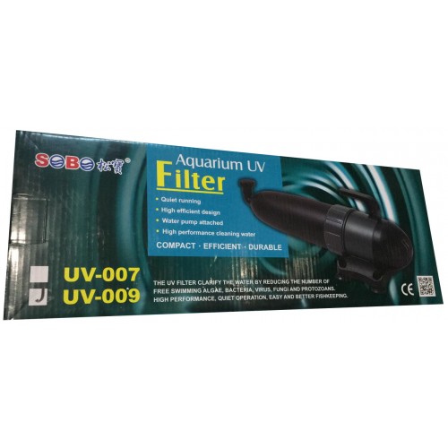 SOBO UV009 aquarium fish tank UV ultraviolet light lamp water